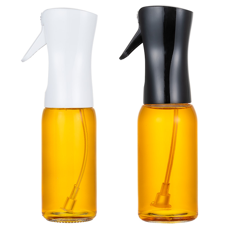 Bulk Kitchen 200ml 300ml Glass Olive Oil and Vinegar Spray Dispenser Fine Mist Oil Sprayer for Cooking BBQ Air Fryer Baking