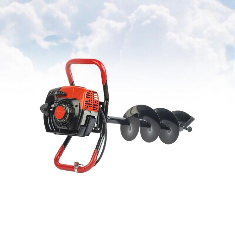 52cc Gasoline Drilling Tools Earth Auger Machine Auger Soil Drilling
