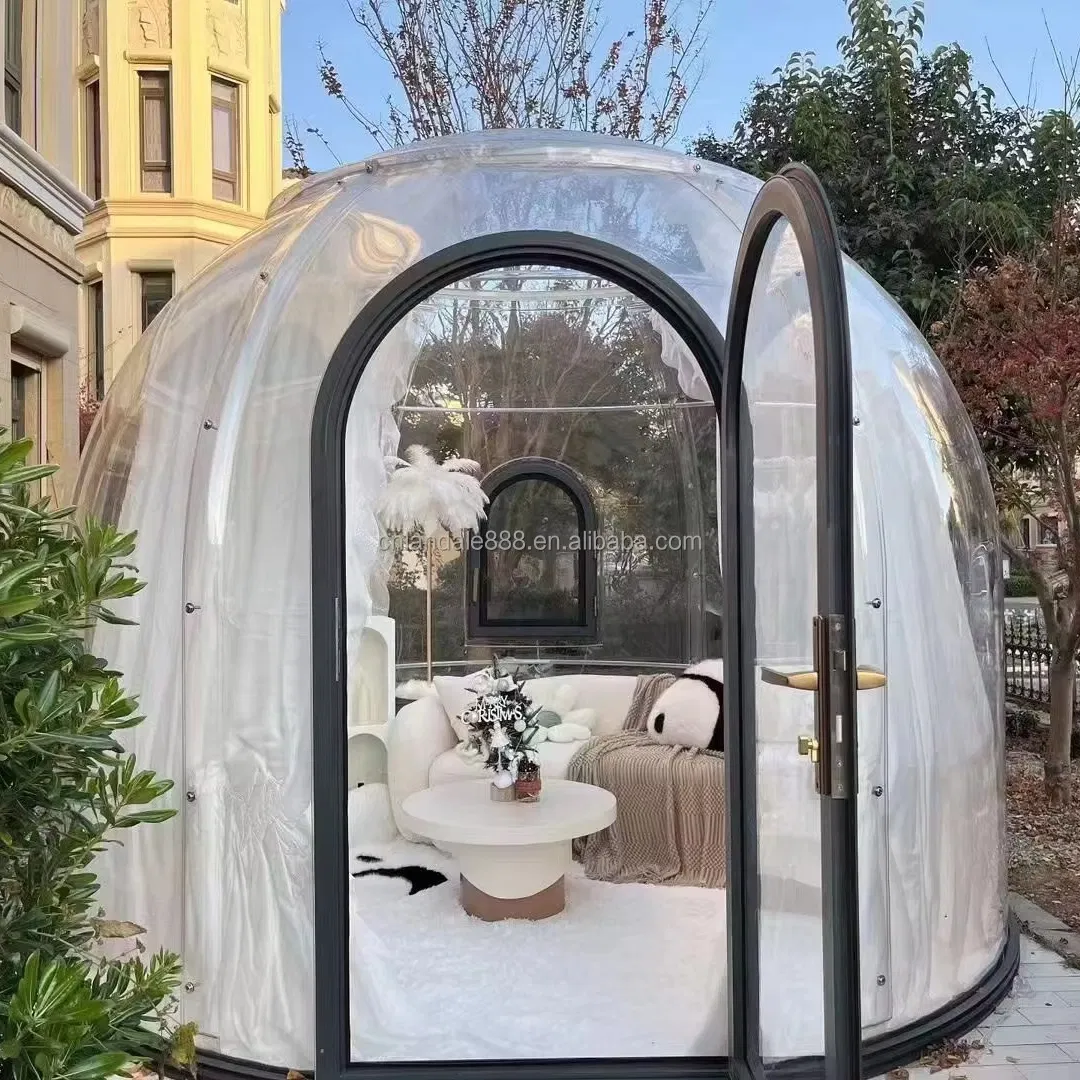 Spherical Bubble House Terrace Outdoor Yurt Tent 6m Transparent House