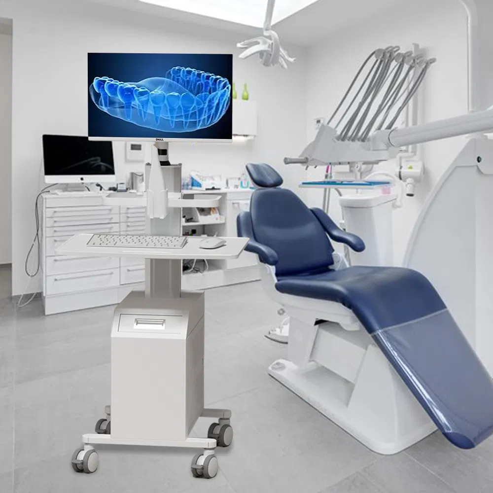 Multi-Functional Medical Trolley with Monitor and Scanner Holder