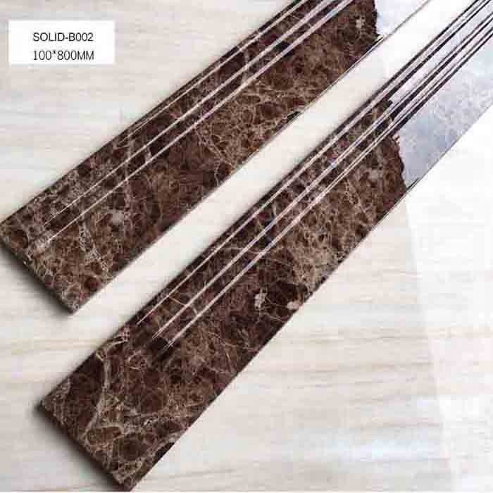 100*800mm European Modern Design Artificial Marble Baseboard Manufacturer