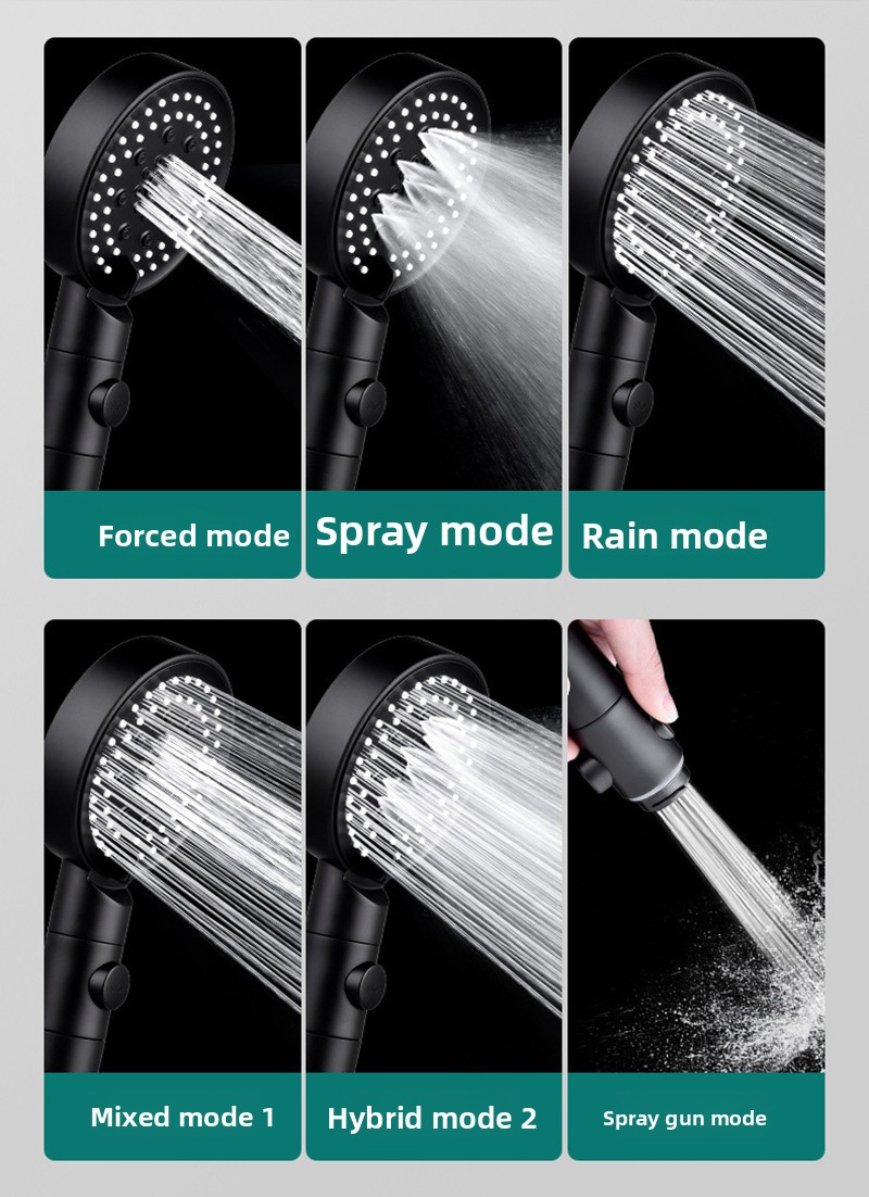 Ручная душевая лейка с фильтром и переключателем воды