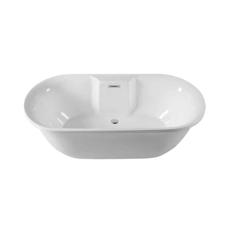 1700 Acrylic Freestanding Bath Tub Solid Surface PP Bathtub SPA Customized