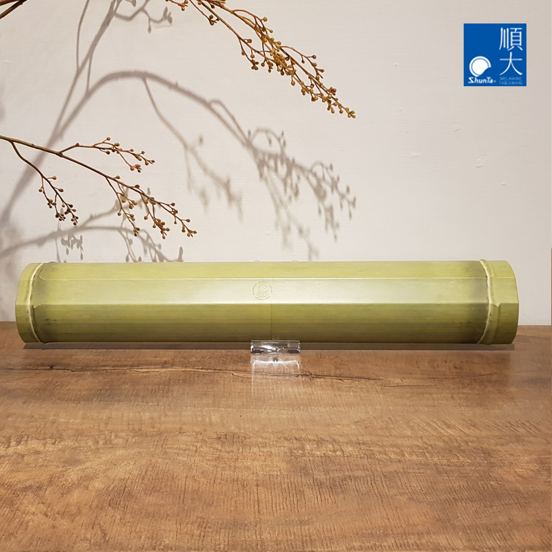 Melamine Green Bamboo Series 60cm Long Divided Dessert Serving Plate