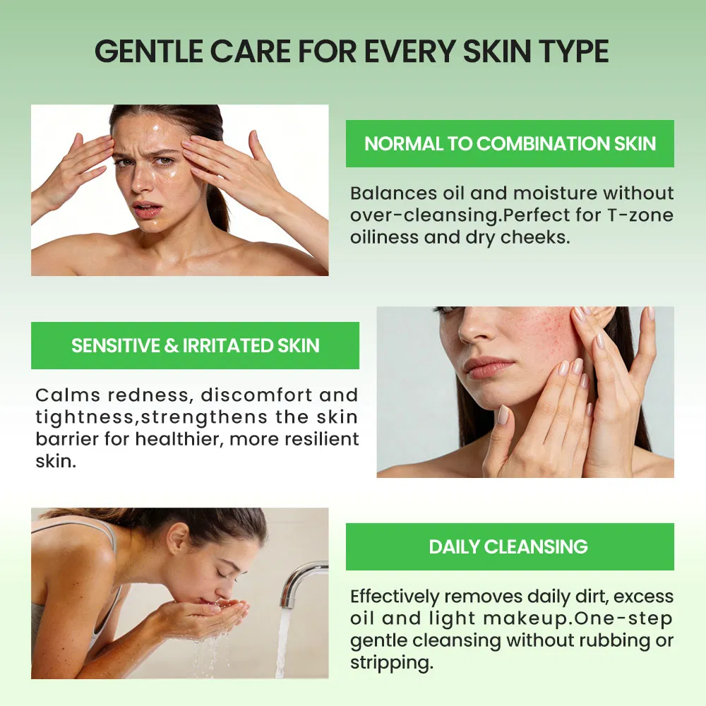 Gentle Facial Cleanser Capsules for Sensitive Skin Care