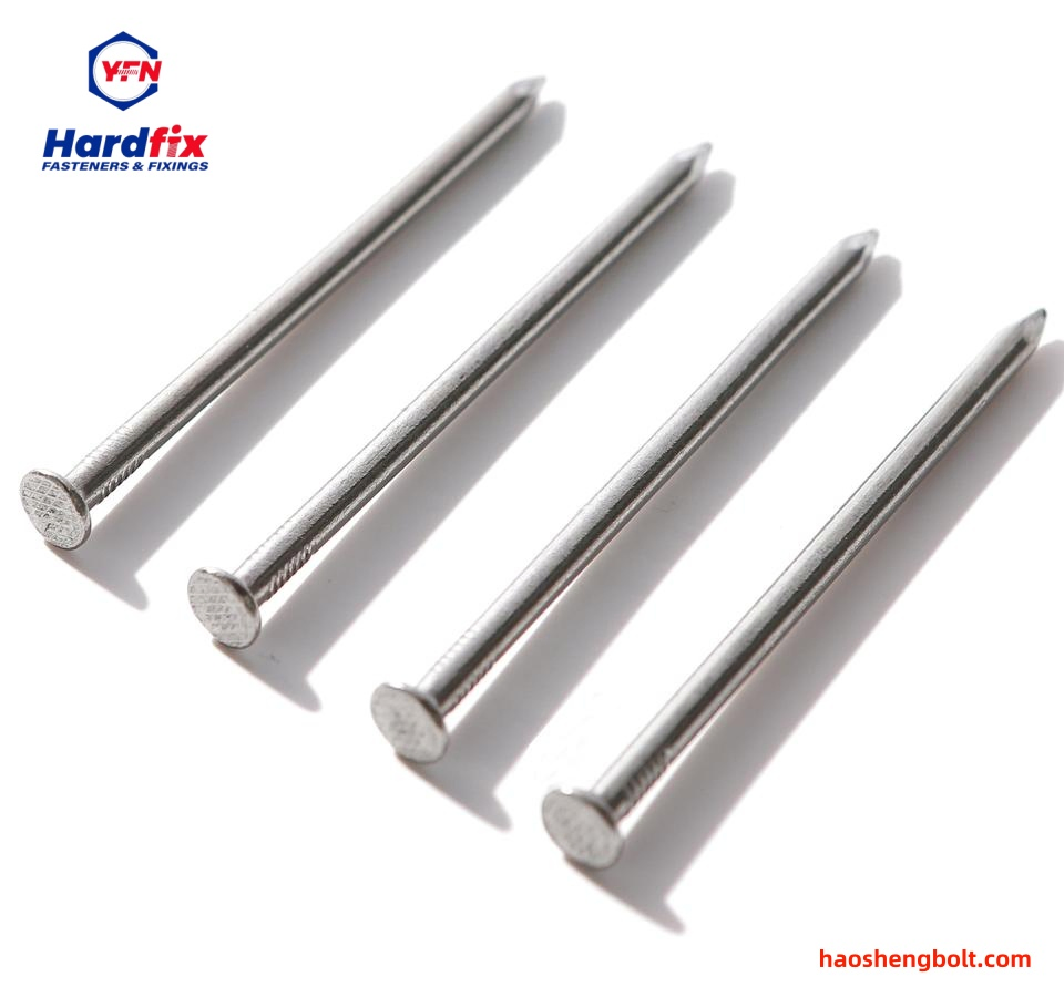 Furniture Cabinet Hardware Hand Tools Zinc Plated 45#Carbon Common Roofing Galvanized Steel Concrete Nail