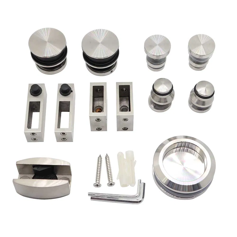 Smooth Rolling Bypass Sliding Door Hardware for Glass Shower System