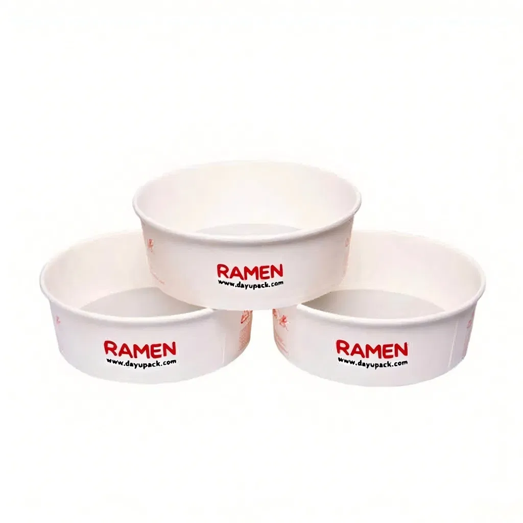 Custom Printed Disposable Paper Bowls for Home and Office