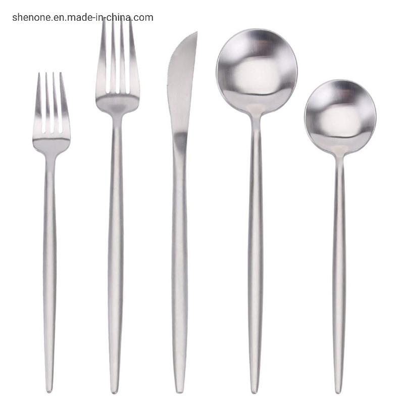 Shenone Cutlery Black and More Colors for Wedding Event Restaurant, Packed with Knife Fork and Spoon Black Cutlery