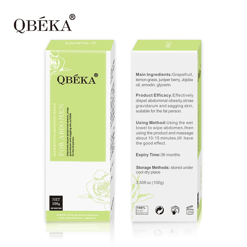 New Arrival Effective QBEKA Slimming Massaging Cream for Abdomen