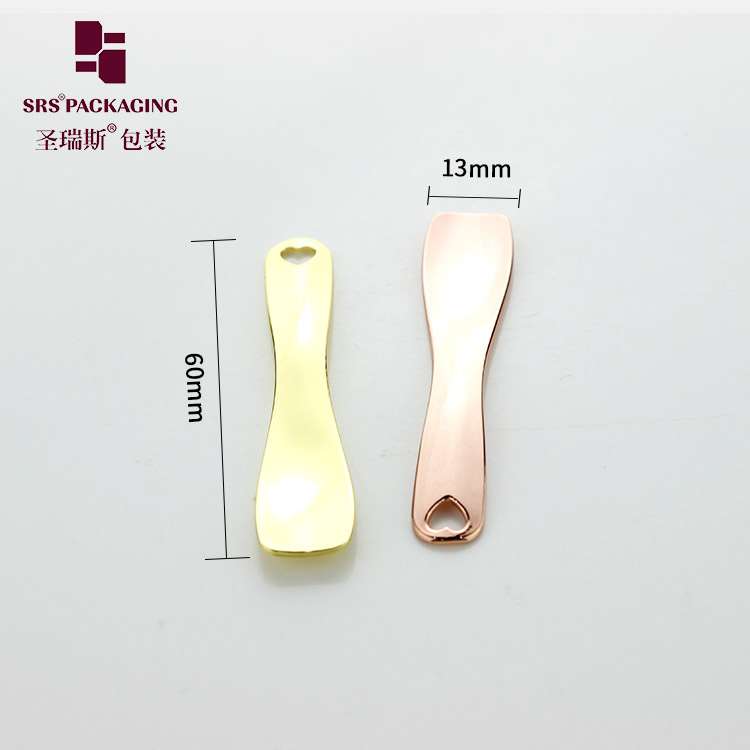 Zinc Alloy cosemtic spatula with spoon shape For cream use