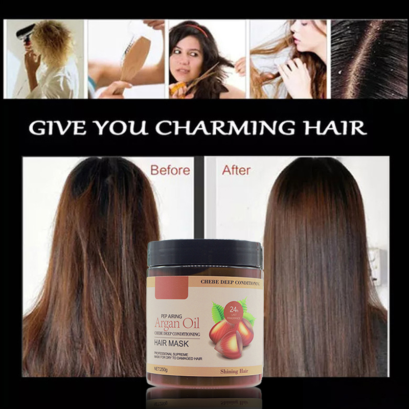 Beauty Cosmetics Argan Oil Hair Mask Private Label Nourish Intensive Smoothing Hair