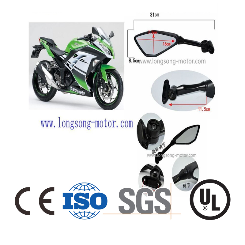 Kawasaki Ninja 250 Боковые зеркала заднего вида с E-MARK световозвращателем