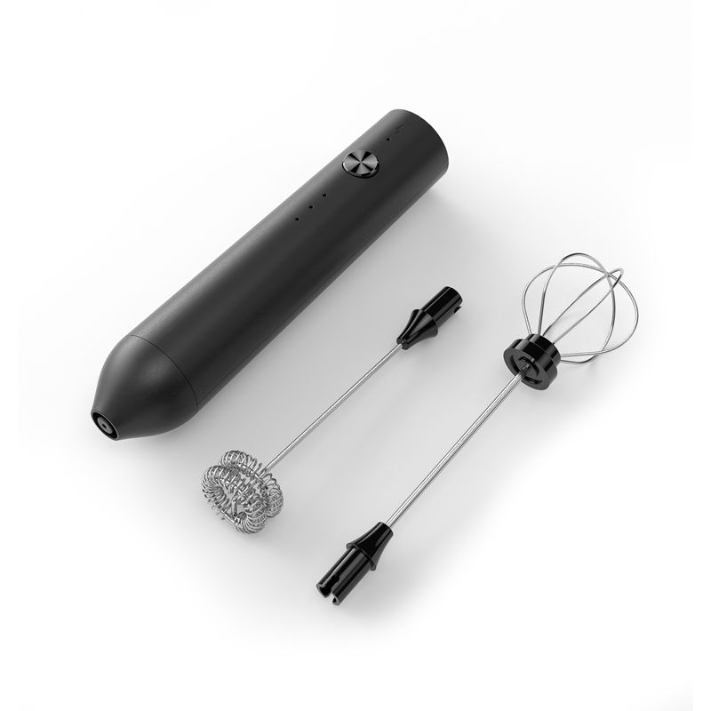 USB Rechargeable Electric Mini Whisk Electric Milk Frother with Detachable Dual Whisk