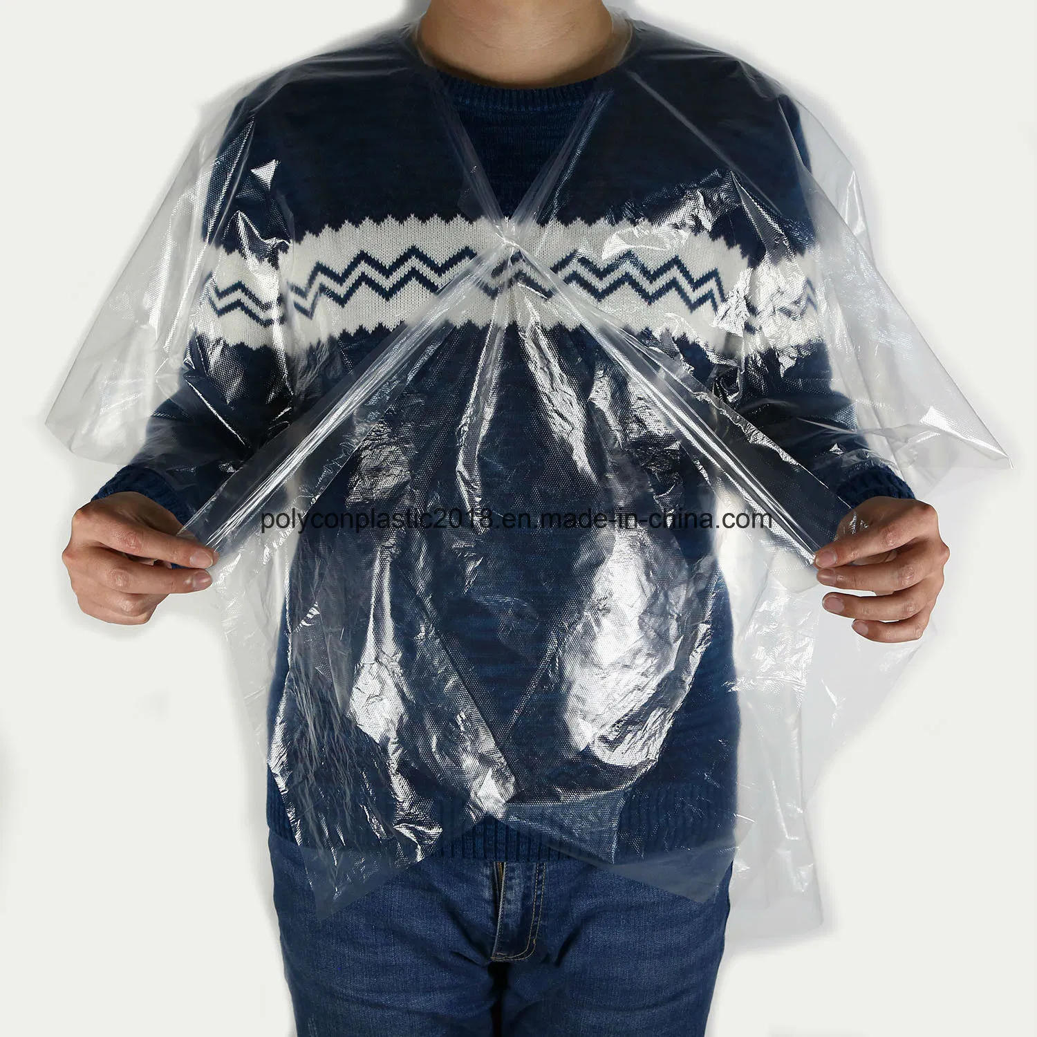 PE Barber Aprons Blue HDPE Material