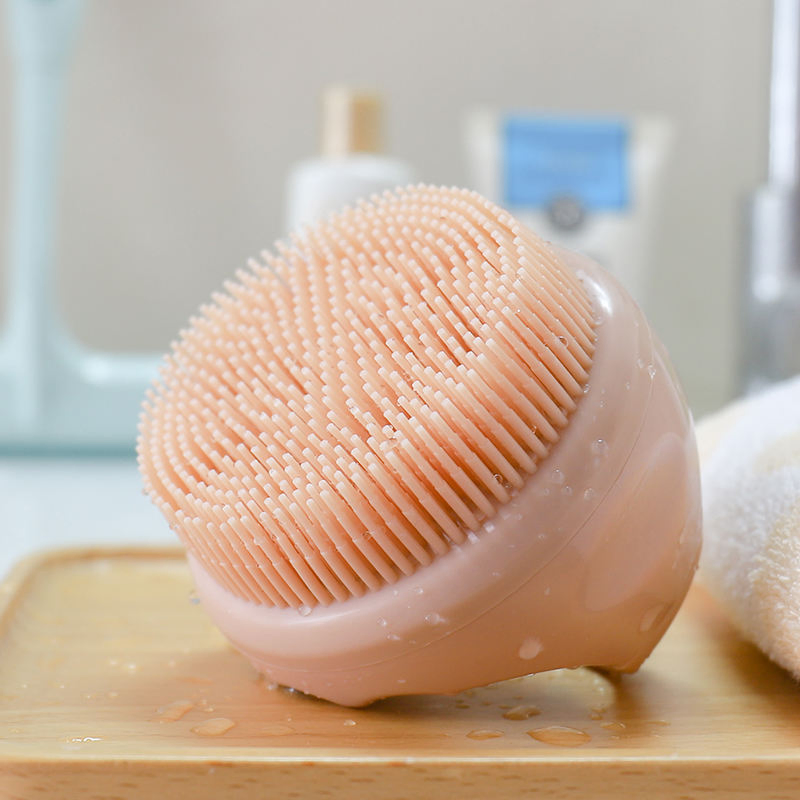 Soft Silicone Body Scrubber Shower Brush Handheld Bath Brush Scrubber Soft Silicone Custom Colour and Logo