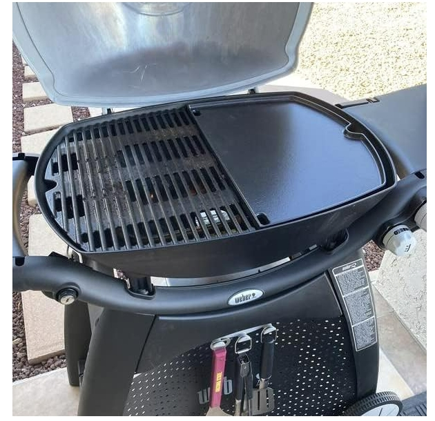 Fsx Cc7644 (2-Pack) 17 X 12.7 Inches Cast Iron Cooking Grid Grates for Weber