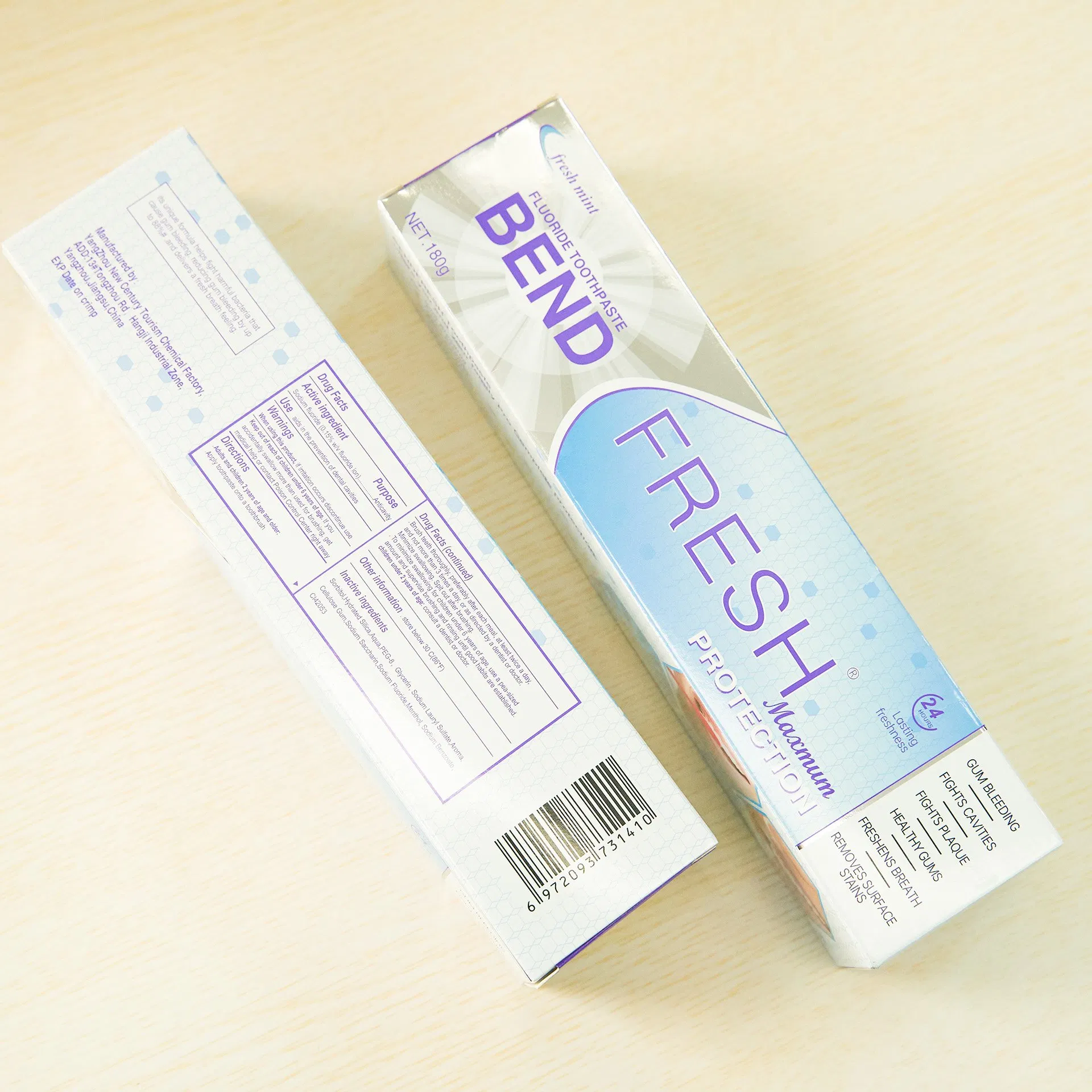 Natural Mint Toothpaste with GMPC Certification for Private Branding
