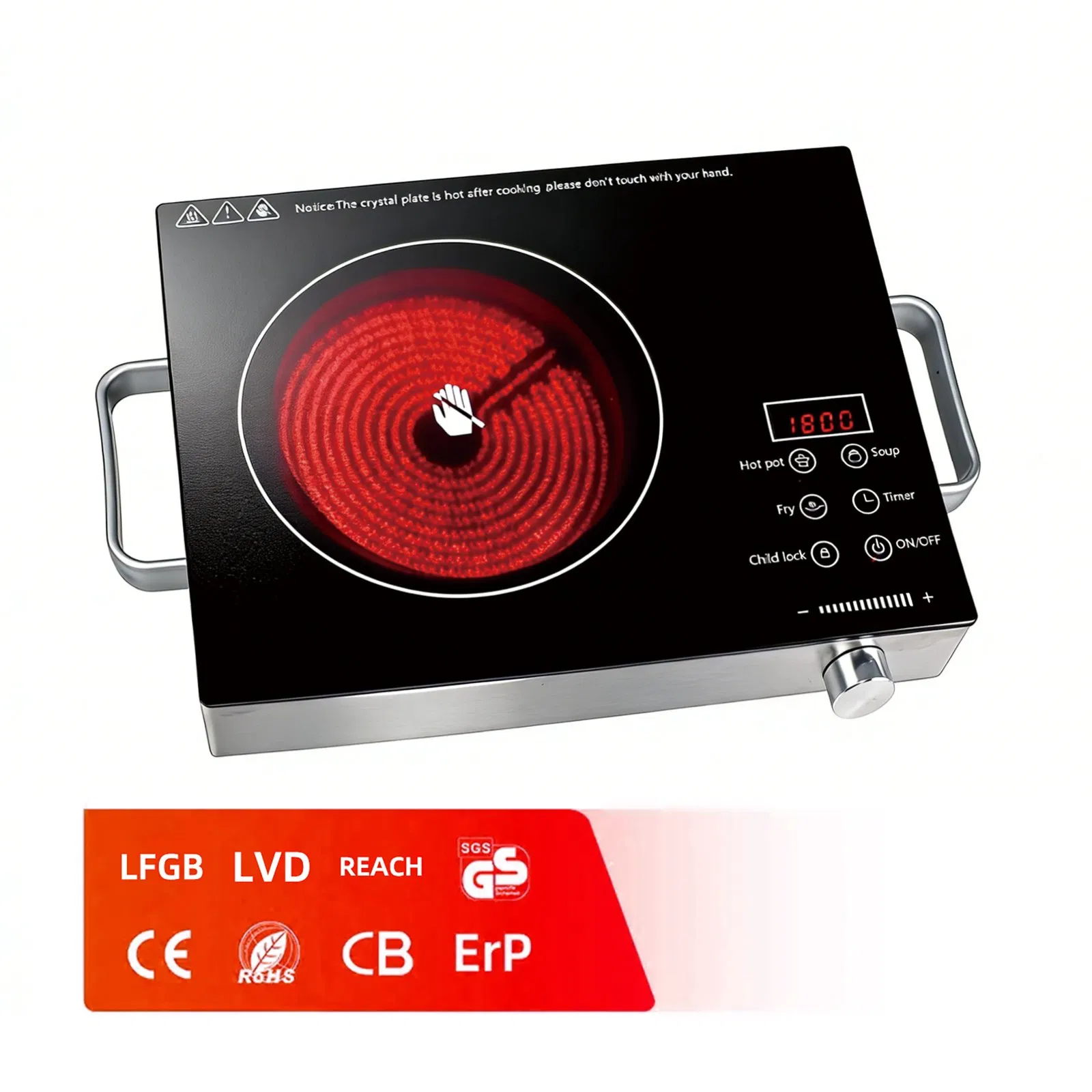 Smart Touch Electric Infrared Ceramic Cooker for Effortless Cooking