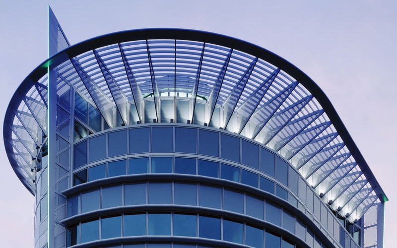 Blend Different Thickness Ultra-Clear Glass Building Facades