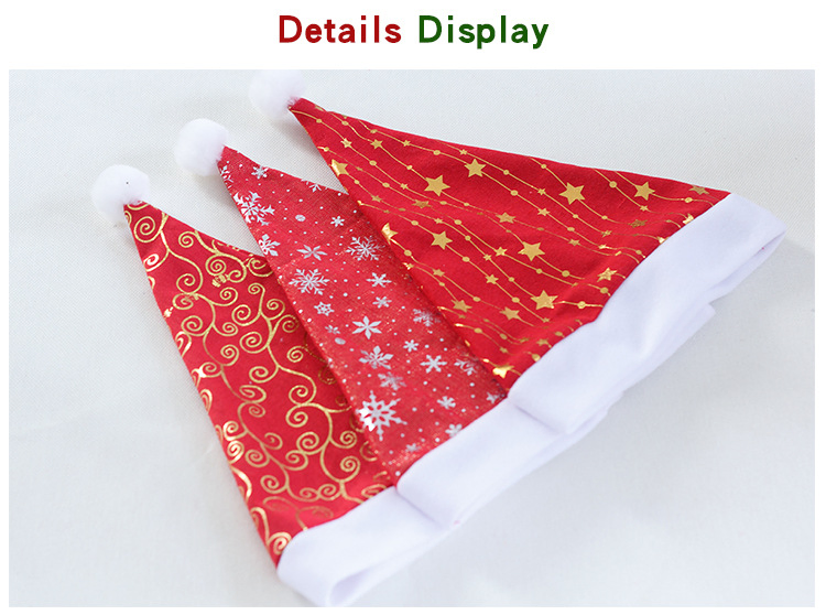 Christmas Santa Holiday Hat for Adults Classic Fur for New Year Holiday