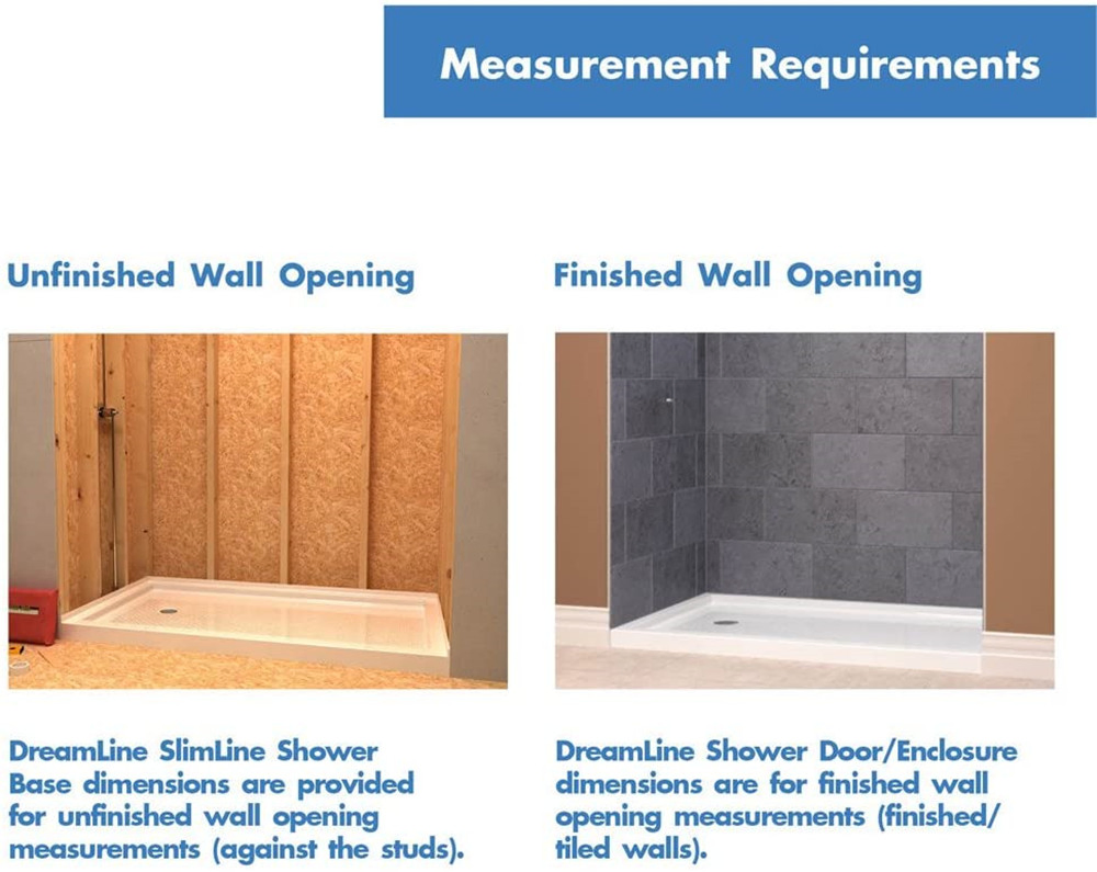 Center Drain Abnormal Shower Base with Flanges (BD-4006)