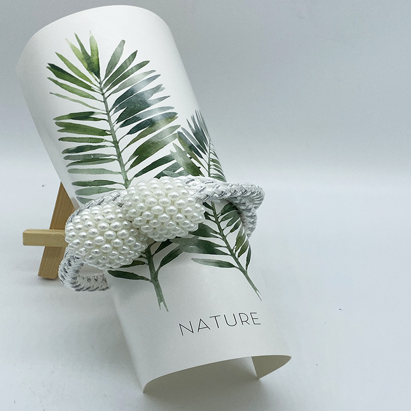 Decorative Two Pearl Ball Curtain Tieback Magnetic Curtain Tieback