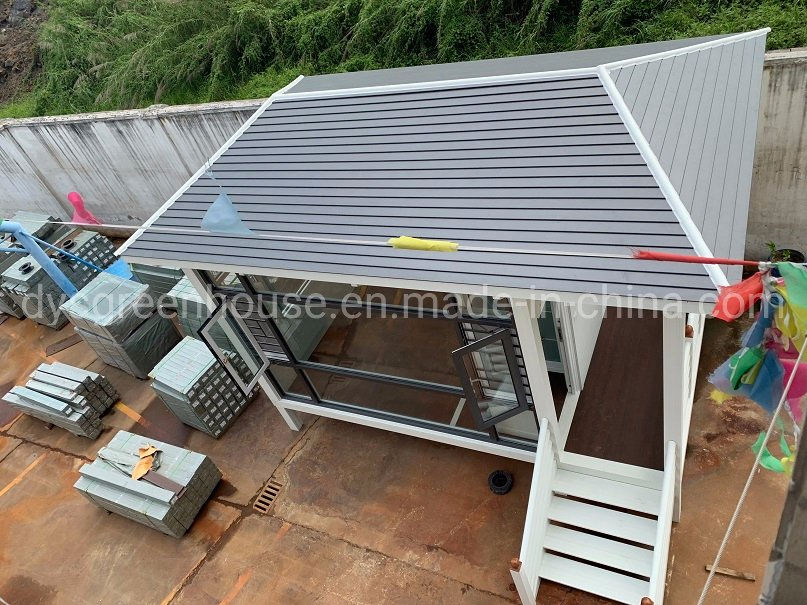 Dys Garden Aluminum Structure Sunroom, Recreation House with Tempered Glass