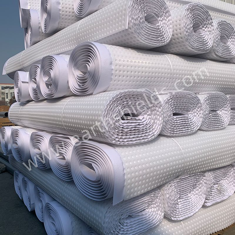 HDPE Composite Drain Board Drainage Board with Geotextile for Construction