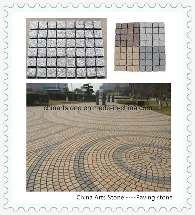 Chinese Back Net Marble Granite Cobble/ Paving Stone Outdoor Garden