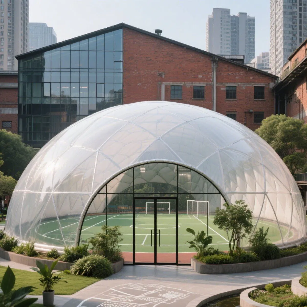 Versatile Sport Air Dome Soccer Stadium Greenhouse for All Seasons