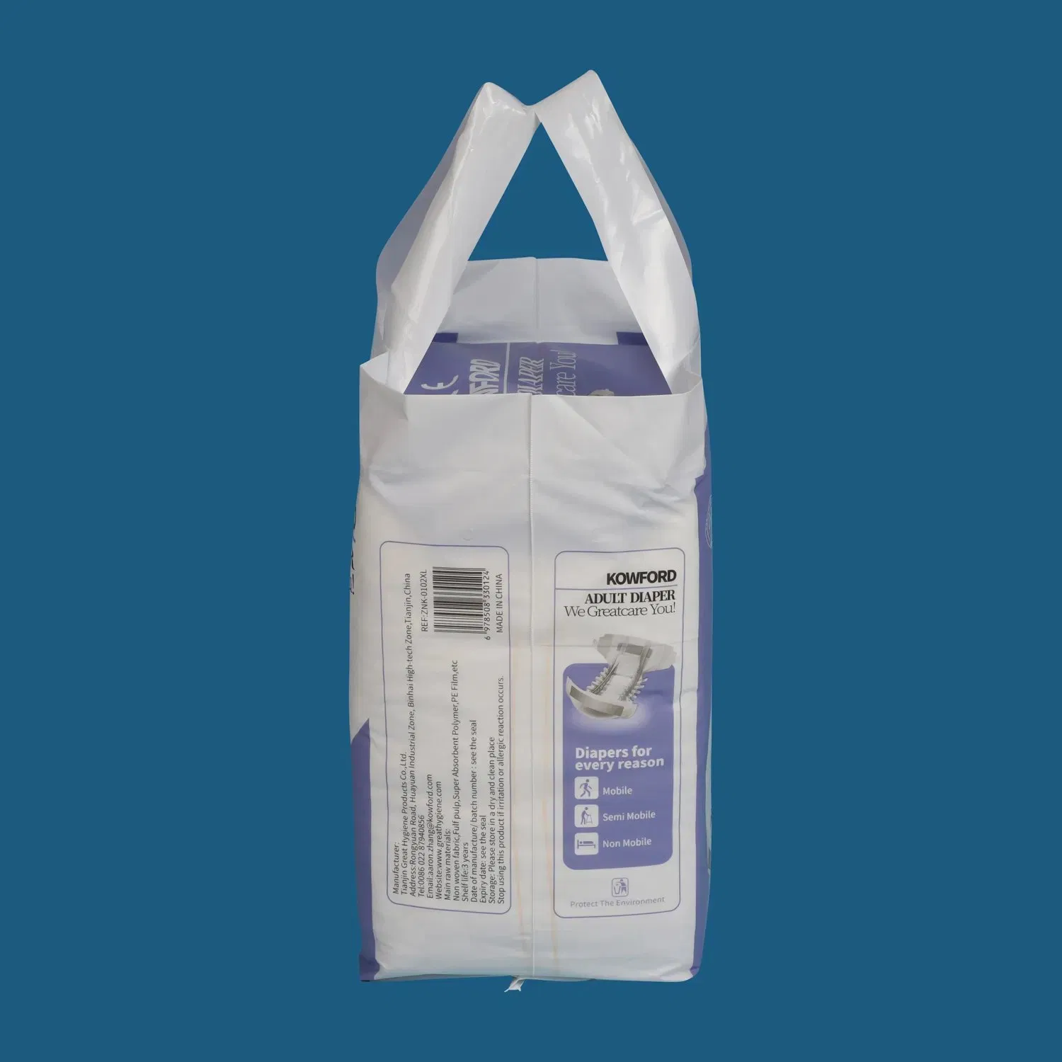 2025 Hot Sale Super High Absorbency Blue Abdl Adult Diapers