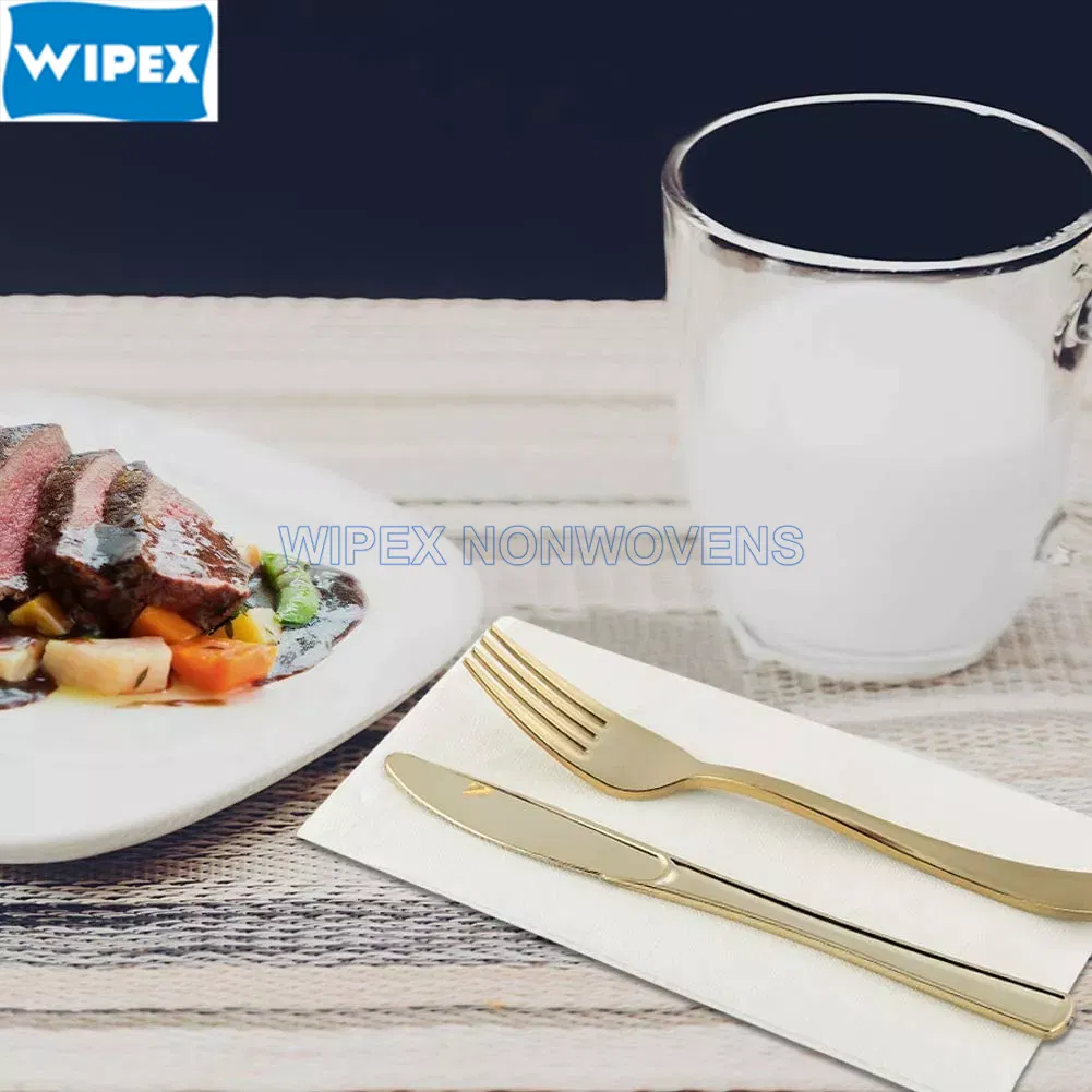 Disposable Spunlace Dinner Airlaid Napkin Paper with Customer Logo Absorbent Table Napkin