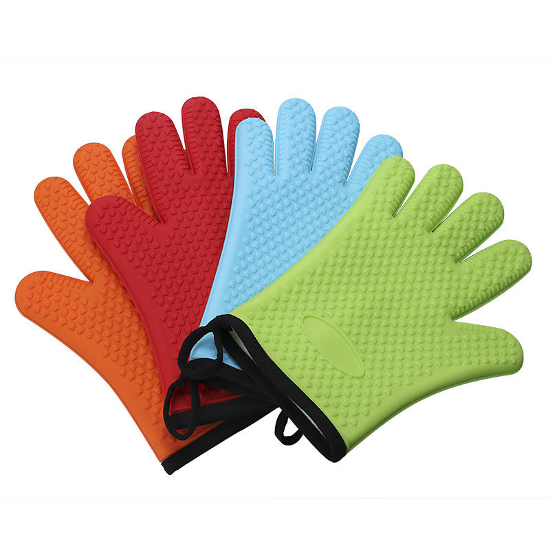 Professional Oven Gloves, Heat-Resistant Silicone Material, Thickened Heat Insulation Design, High Temperature Resistant Microwave Gloves
