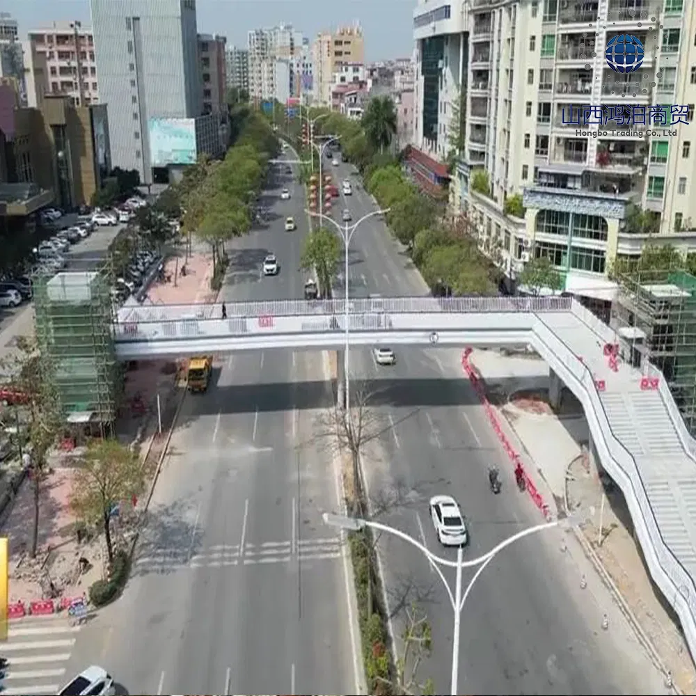 Heavy-Duty Bridge Structure with Enhanced Safety Features for Industrial Use