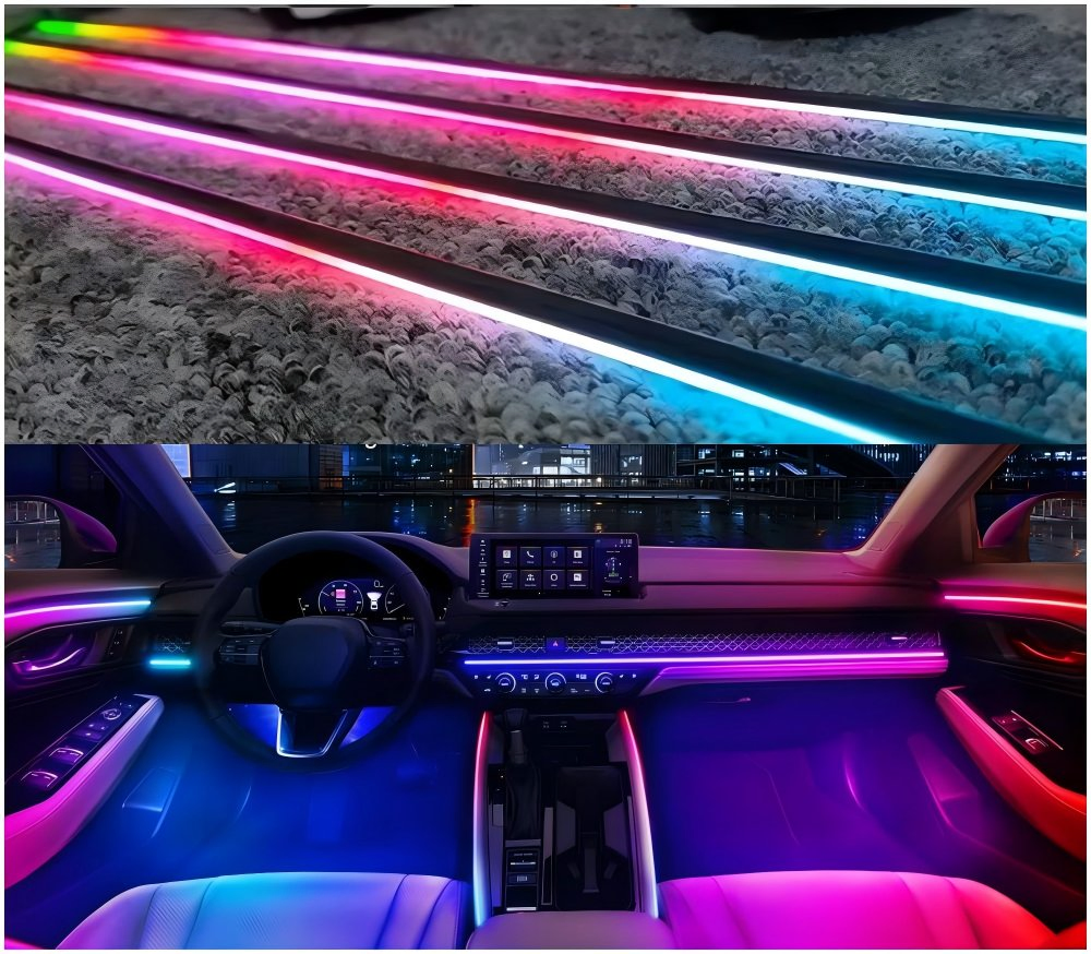 RGB подсветка салона автомобиля 18/22 в 1, динамическая
