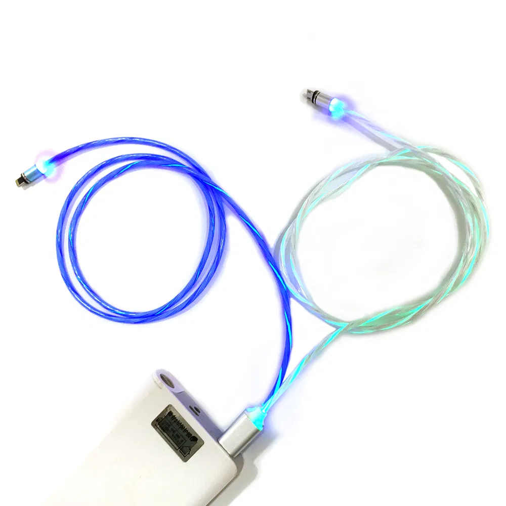 USB-кабель для зарядки с цветной LED-подсветкой