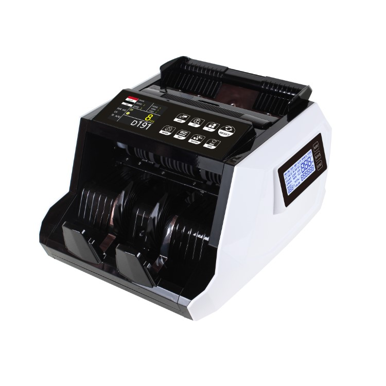 Al-7100 Currency Bill Money Cash Banknote Counting Machine with Touch Keypad UV Mg IR Detection TFT Display