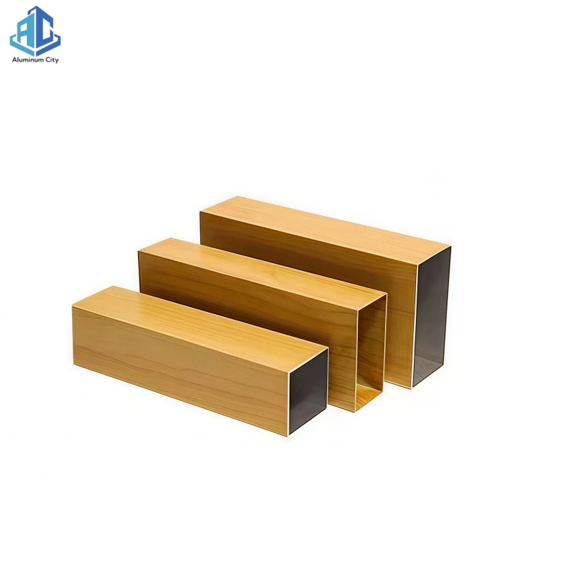 Premium Wood Finish Aluminum Profile for Modern Ceiling Designs