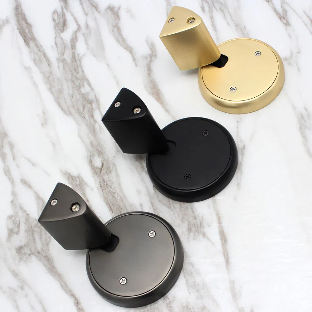 Hidden Matt Black Decorative Mechanical Non-Magnetic Push Type Door Suction Door Stopper