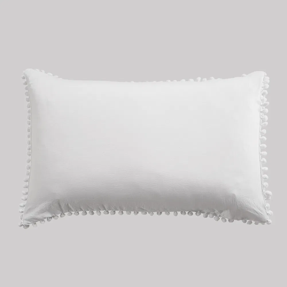 Stone Washed Flouncing 110GSM Microfiber Duvet Cover Set