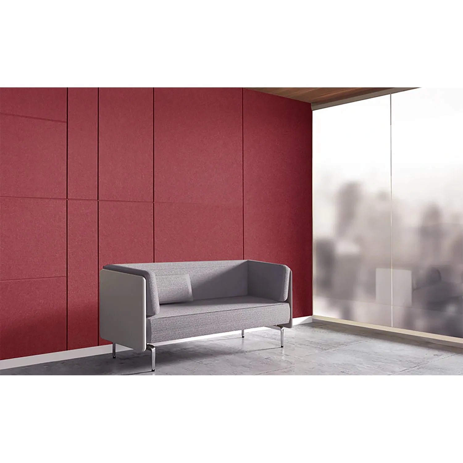 Color Customized Pet Decorative Polyester Fiber Acoustic Panel Ceiling