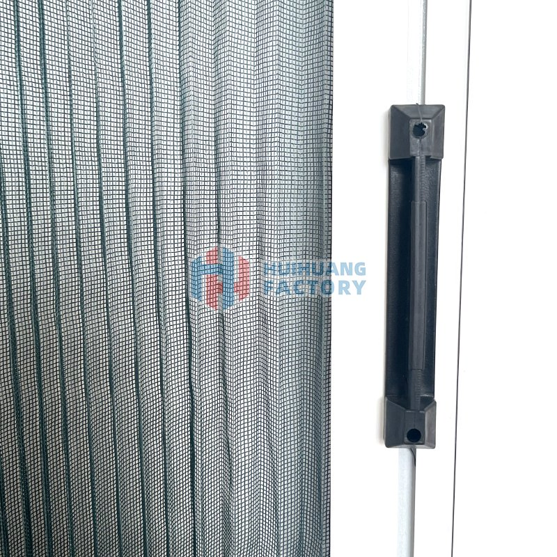 Aluminum Frame Sliding Door Pleated Mosquito Net Window Retractable Door Screen