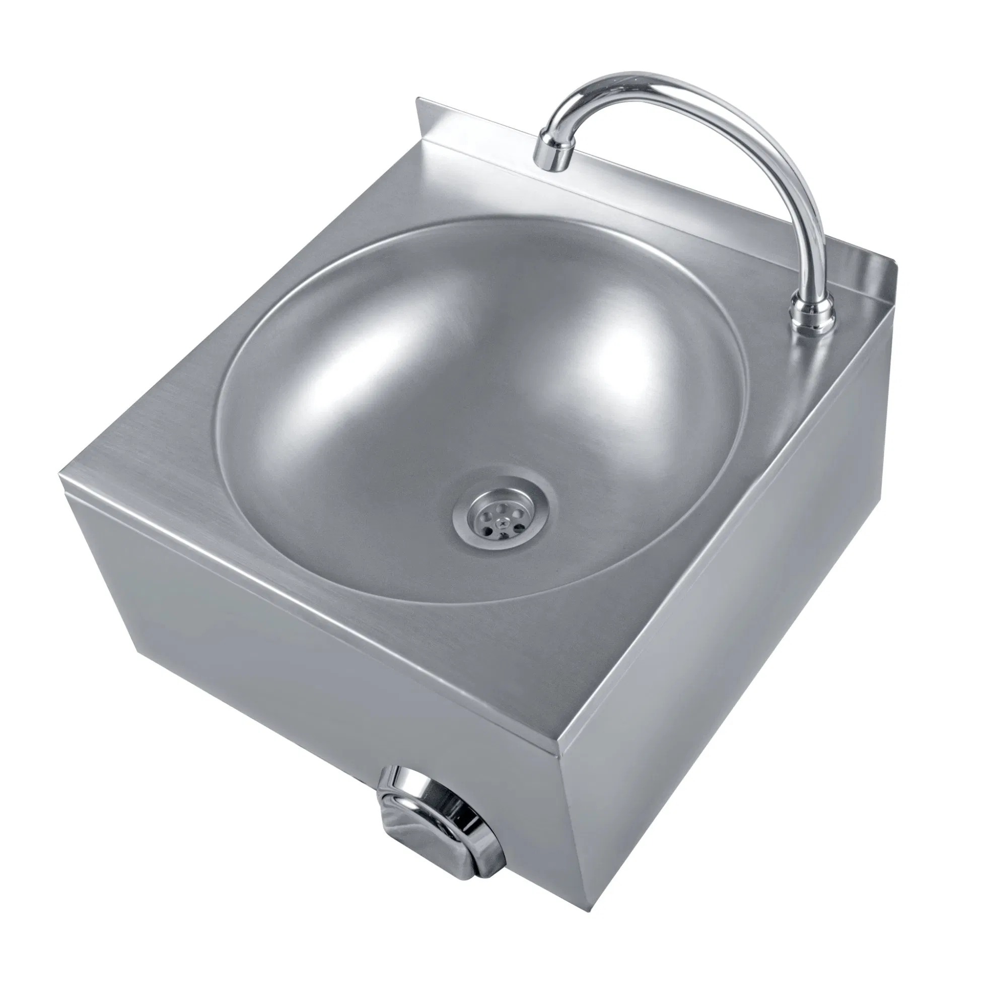 Premium Stainless Steel Knee Operated Hand Washbasin for Commercial Use