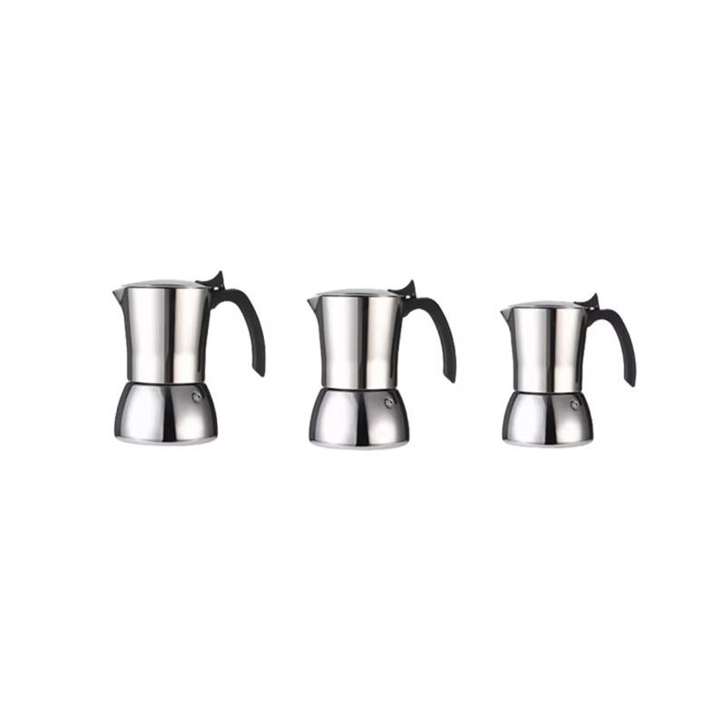 Premium Portable 304 Stainless Steel Moka Espresso Maker