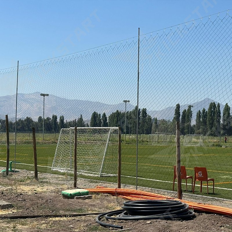 Custom Made PE Safety Net Backstop Netting with Suspension Ropes