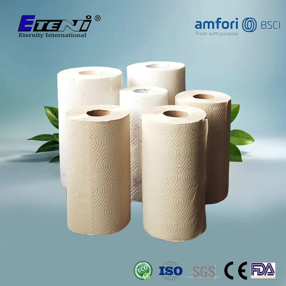 Tree Free and Customized Design White and Nature Kitchen Towel Roll