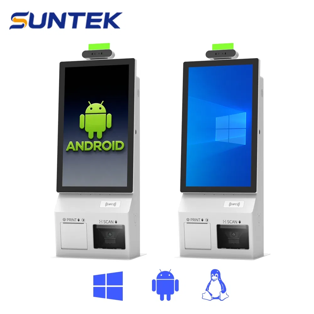 Popular Touch Screen 21.5 Inch Self Service Order Kiosk Desktop Payment Kiosk Suntek Check in Check out Kiosk