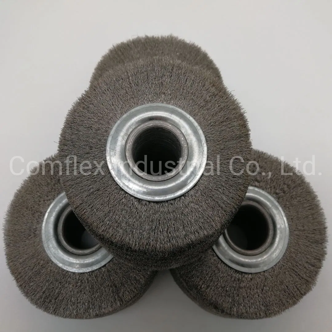 Абразивный полировальный круг из волнистой проволоки