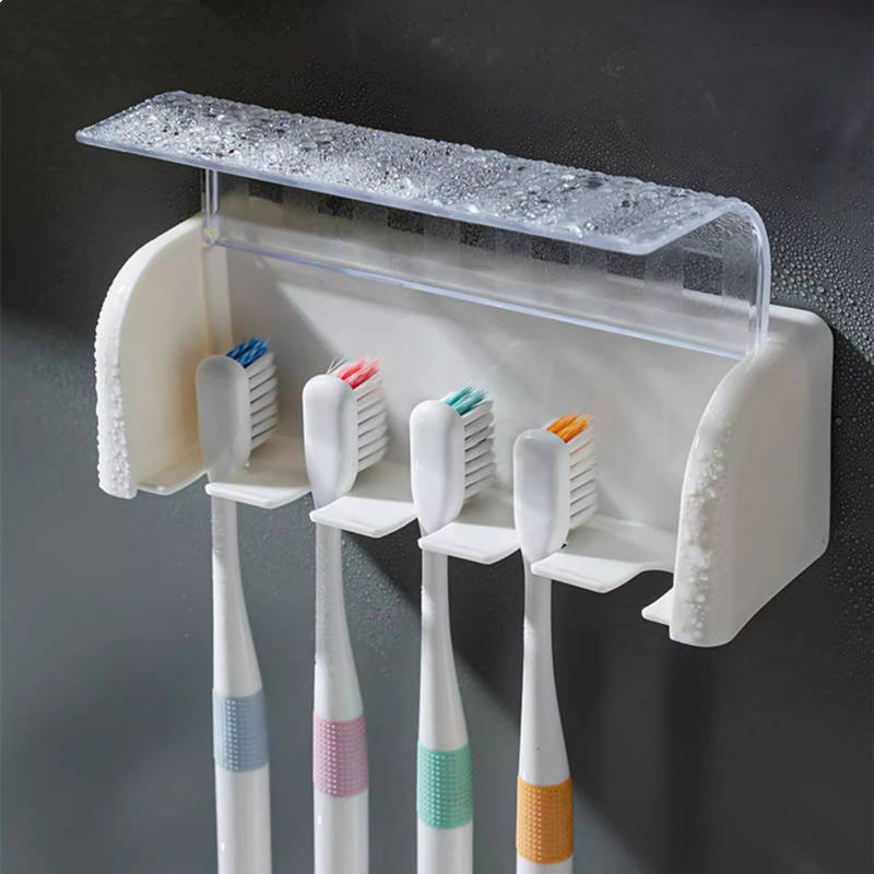 Japanese Style Bathroom Minimalist Toiletries Storage Rack Box Waterproof Toothbrush Holders
